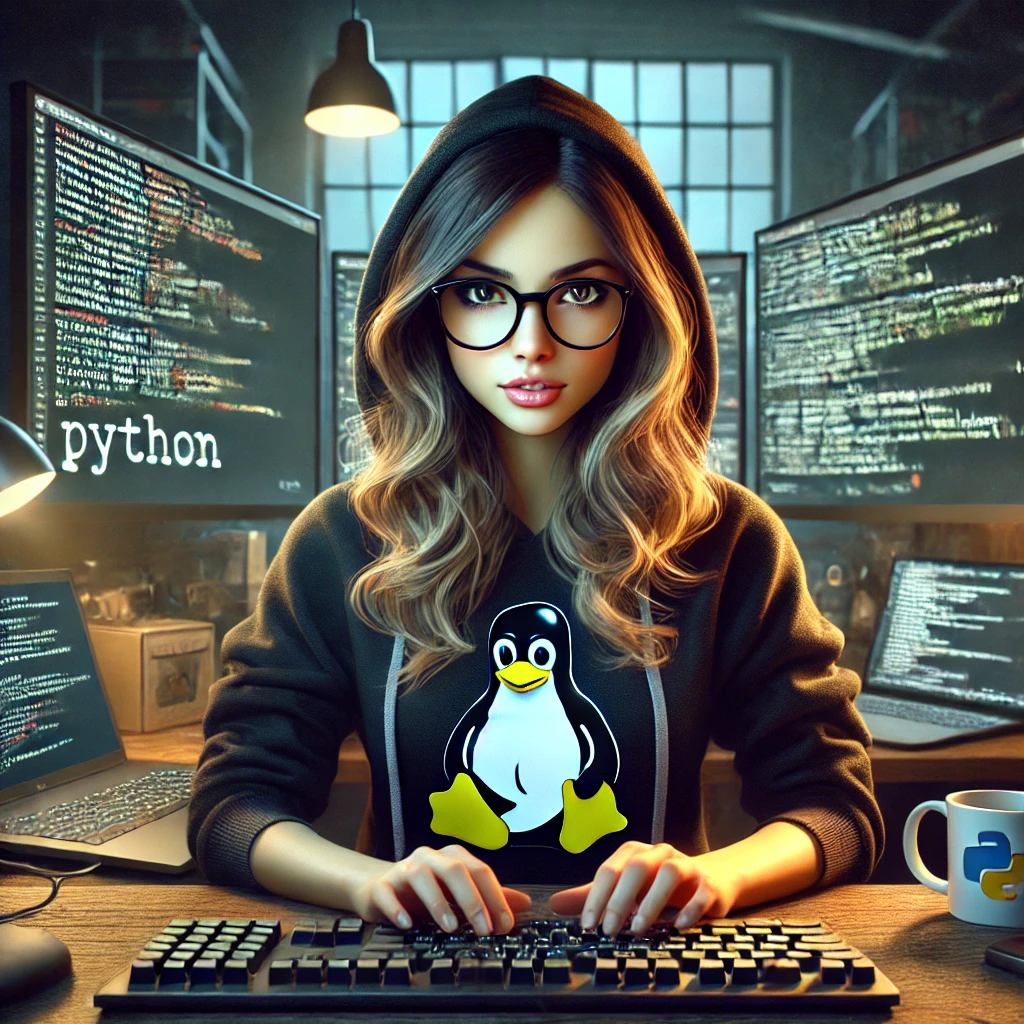 Photo d'un jeune programmeuse